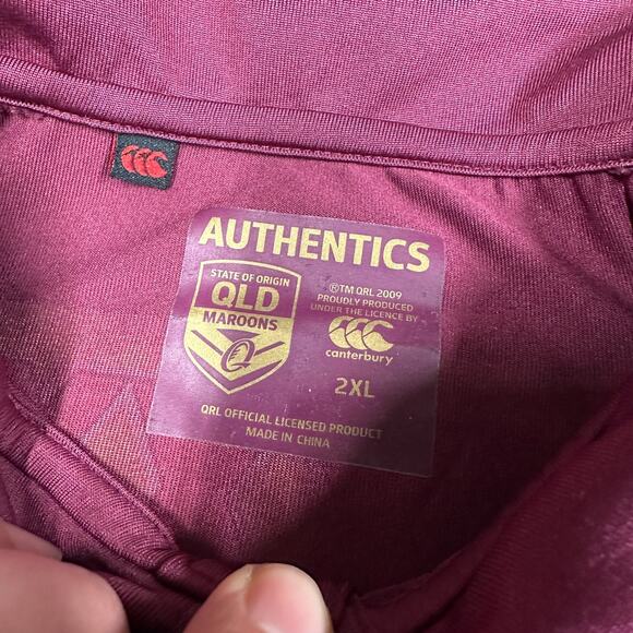 Queensland Maroons NRL Polo Shirt Size 2XL QLD Rugby League State Of Origin - Picture 9 of 14